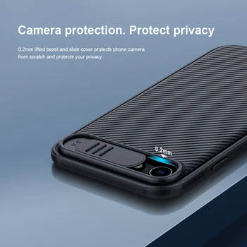 Za iPhone SE 2020 SE 2 SE2 Primeru NILLKIN CamShield Primeru Potisnite Fotoaparat Zaščito Zasebnosti Nazaj Kritje Za iPhone 7 / 8