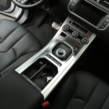 Za Land Rover Range Rover Evoque 2012-2018 sredinski Konzoli Prestavi Plošče ABS Chrome Dekorativni Pokrov Trim Notranja oprema