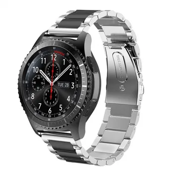 Zapestnica iz nerjavečega Jekla pasu za Galaxy Watch 46mm Galaxy Prestavi S3 Classic/Obmejni 22 mm širina Kovinski Zamenjava pašček za zapestje