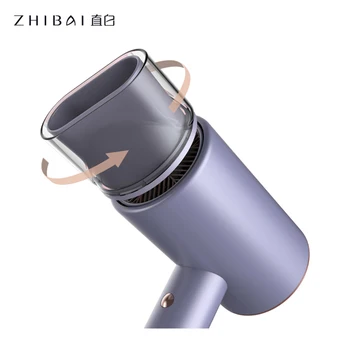 ZHIBAI Vode Ionski sušilnik za Lase Purple Hitro Sušenje sušilec za lase Ventilator za Lase Lepo zapakirane In Prenosni Potovanja