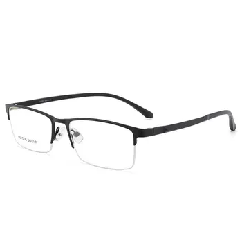 Zlitine Okvir Očal je Pol Platišča Eye Glasses Moški Slog Pravokotnik Očala Optičnih Očal in Kratkovidno Očala