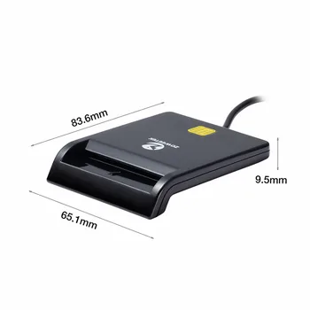 Zoweetek 12026-1 Enostavno Comm EMV USB Smart Card Reader CAC Common Access Card Reader Adapter ISO 7816 Za KARTICO / ATM / IC/ID Kartice