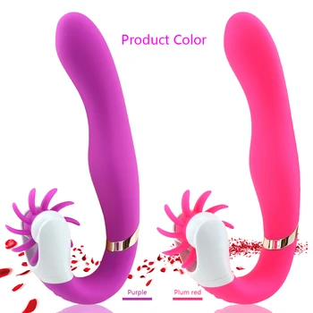 Človek nuo Muti - Hitrost Dildo Vibratorji Vrtenja Oralni Seks Jezika Lizanje Igrača G Spot z vibriranjem Klitoris Stimulator Spolnih Igrač za Ženske