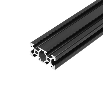 Črno Eloksiran Dolžina 1500mm 2040 T-Reža za Aluminijasti Profili Ekstrudiranje Okvir Za CNC 3D Tiskalnik, Plazma, Laser Stojalo Pohištvo