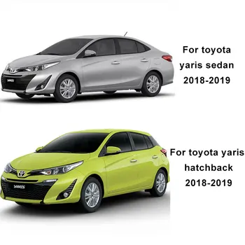 črno glavo svetlobe kritje Za Toyota Yaris hatchback limuzina 2018 ABS avto deli Svetilke, Cilindri Za toyota yaris pribor 2019 YCSUNZ