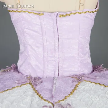 Čudovito Lila Pravljice Tutu za Odrasle Dekleta Balerina Ples Kostum Strokovno Tutu Obleko po Meri Klasične Tutus B18033