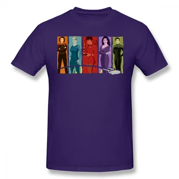 Ženske Pisane Plošče Krpo Tiskanja Kul T-Shirt Star Trek Znanost FictionTV Serija Kratek Rokav Za Moške, Modni Ulične