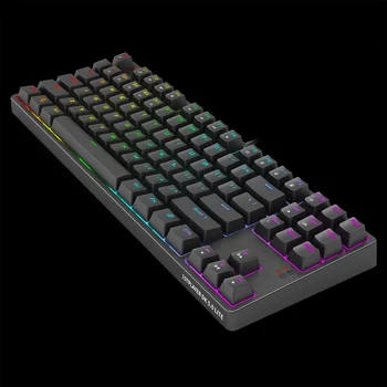 Žično RGB Mehanske TKL Gaming Tipkovnica s PBT Puding Keycaps Modra, Rjava, Rdeča, Črna Stikalo 87 Tipke Računalnik Gamer